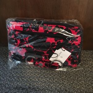 Vera Bradley turnlock wallet plus keychain